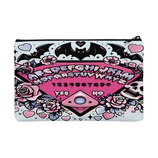 Pastel Goth Ouija Board Zippered Canvas Makeup Bag,,The Gift Dimension