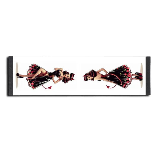 Rockabilly Temptress Skateboard Grip Tape Design on white Grip tape. Fits most size boards.,Grip Tape,The Gift Dimension