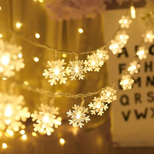 Snowflakes LED Christmas Lights,,The Gift Dimension